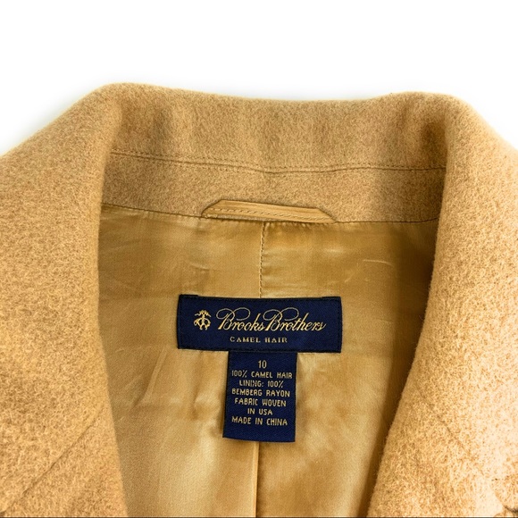 Brooks Brothers 100% Camel Hair Coat - Picture 3 of 15